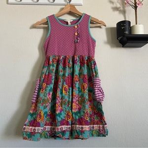 Sold- Matilda Jane - Floral Sleeveless Dress